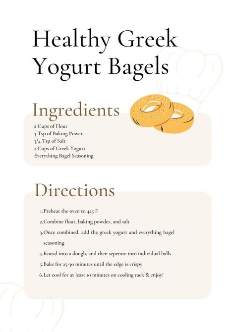 Are Bagels Healthy, Blueberry Greek Yogurt Bagels, Bagel Recipe With Greek Yogurt, How To Make Bagels With Greek Yogurt, Bagles Recipe Healthy, Oat Flour Greek Yogurt Bagels, Healthy Everything Bagel Recipe, One Bagel Recipe, Breakfast Bagels Healthy