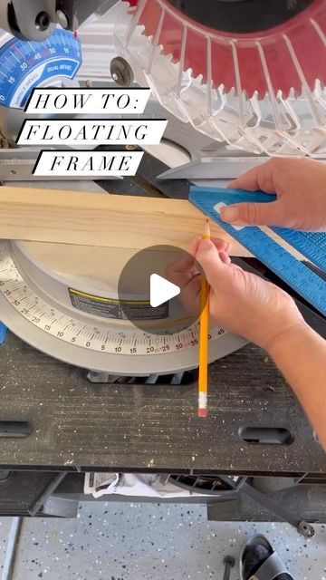 Christine | @honeybuilthome on Instagram: "Let’s make a DIY floating frame for under $10! 

These simple and inexpensive frames will elevate any canvas. This project is perfect for beginners! So what do you think—is this one you’re going to try yourself? 

#DIYproject #diyframe #diybeginnerbasics" How To Make A Floating Frame, Floating Art Frame, Diy Floating Picture Frame, How To Make Canvas Frames, Diy Wood Frame For Canvas, How To Make A Frame, Diy Floating Frame For Canvas, Floating Frame Diy, Diy Float Frame