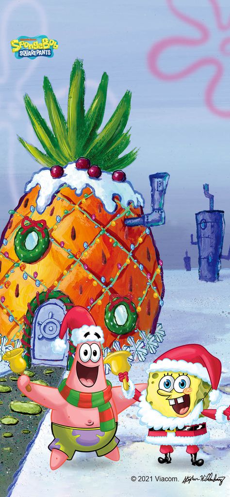 Sponge Bob Christmas Wallpaper, Christmas Cartoon Wallpaper, Sponge Bob Christmas, Spongebob Christmas Wallpaper, Christmas Lockscreen Iphone, Christmas Spongebob, Patrick Drawing, Pink Christmas Iphone Wallpaper, Spongebob Iphone Wallpaper