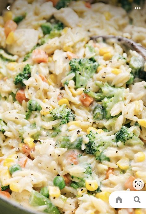 Creamy Orzo Recipes, Orzo Recipes Side, Creamy Orzo Pasta, Orzo Dishes, Creamy Orzo, Orzo Recipe, Orzo Recipes, Creamy Recipes, Orzo Pasta