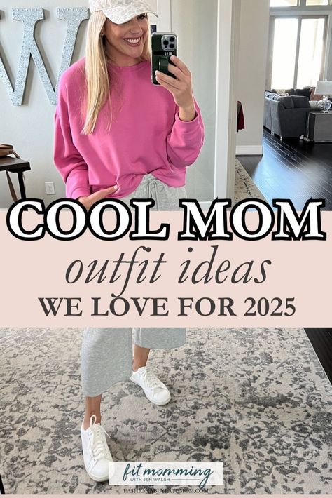 Elevate your Mom Style with these Casual Outfit For Moms Over 30 ideas that combine comfort and trendiness. Whether you're running errands or enjoying a day out, these Women's Style inspirations offer fresh ways to mix and match your wardrobe staples, from relaxed jeans to stylish tops, creating looks that are both functional and fashionable. Daily Mom Outfits Casual, Sporty Mom Outfits, Busy Mom Outfits, Young Mom Outfits, Sports Mom Outfit, Young Mom Style, Outfit Ideas For Moms, Chic Mom Outfits, Mom Outfit Ideas