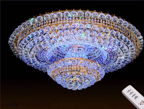 Palace Decor, Beautiful Chandeliers, Chandeliers Lighting, Modern Mailbox, Mailbox Design, Colorful Crystals, Crystal Wall Lighting, Water Chestnuts, Crystal Ceiling Light