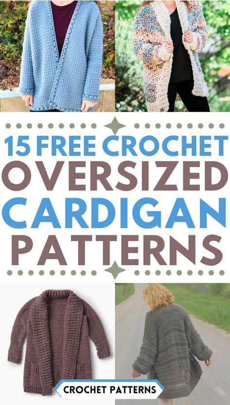 Free Crochet Oversized Cardigan Patterns Crochet Lightweight Cardigan Pattern, Simple Crochet Cardigan Pattern Free, Easy Crochet Cardigan Pattern Free, Crochet Oversized Cardigan, Crochet A Cardigan, Crochet Cardigan Pattern Free Women, Free Crochet Jacket Patterns, Oversized Cardigan Pattern, Hoodie Crochet