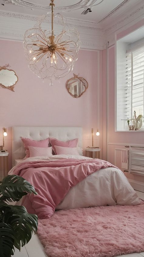 Transform your space with these stunning pink bedroom ideas From soft teens' rooms to dark rose-themed adult bedrooms we've got you covered with grey black white and kid-friendly designs Discover how to incorporate shades of green dusty pink and girly accents into your small or large bedroom Light Pink Bedrooms, Rose Gold Bedroom, Pink Bedroom Design, Pink Bedroom Ideas, Gold Bedroom, Pink Bedrooms, Neutral Bedroom, Classic Bedroom, Bedroom Refresh