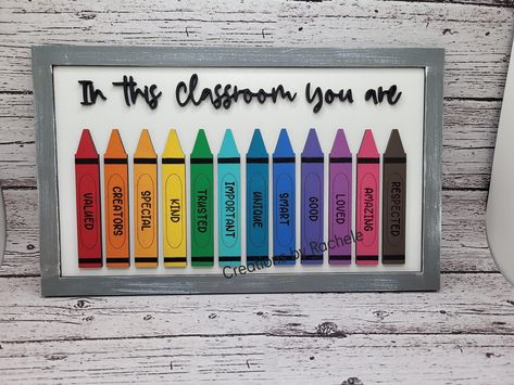 Crayon Decor, Crayon Decorations, Crayon Classroom, Crayon Themed Classroom, Market Day Ideas, Dragons Love Tacos, Middle School Libraries, Arts Integration, Diy Teacher Gifts