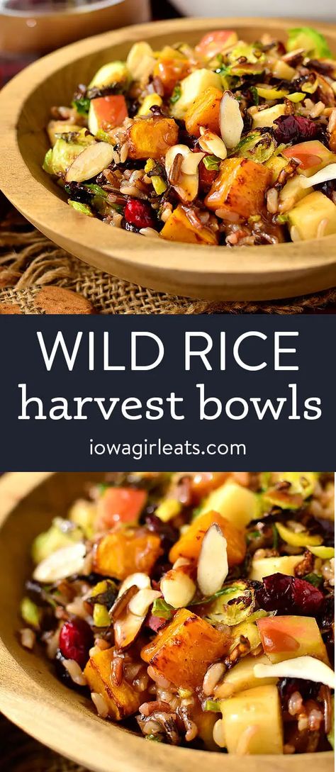 Harvest Bowls with Fig Balsamic Vinaigrette - Iowa Girl Eats Recipes Healthy Vegetarian, Harvest Bowls, Harvest Bowl, Quick And Easy Dinner Recipes, Fall Recipes Healthy, Iowa Girl Eats, Healthy Bowls, Fall Dinner Recipes, Quick And Easy Dinner