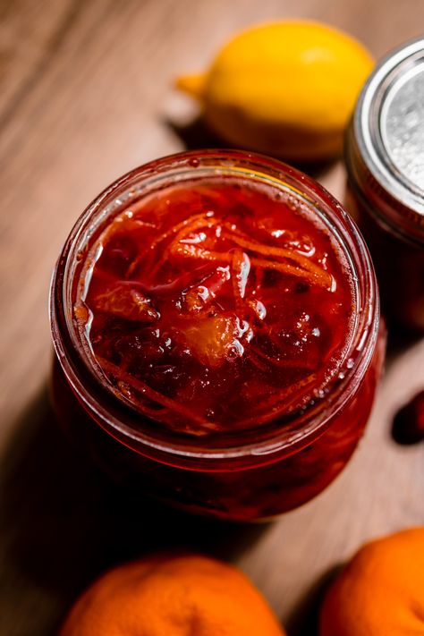 Orange Cranberry Marmalade Recipe, Christmas Marmalade Recipe, Orange Cranberry Marmalade, Citrus Marmalade Recipe, Cranberry Orange Marmalade Recipe, Cranberry Orange Marmalade, Making Marmalade, Winter Produce, Orange Marmalade Recipe