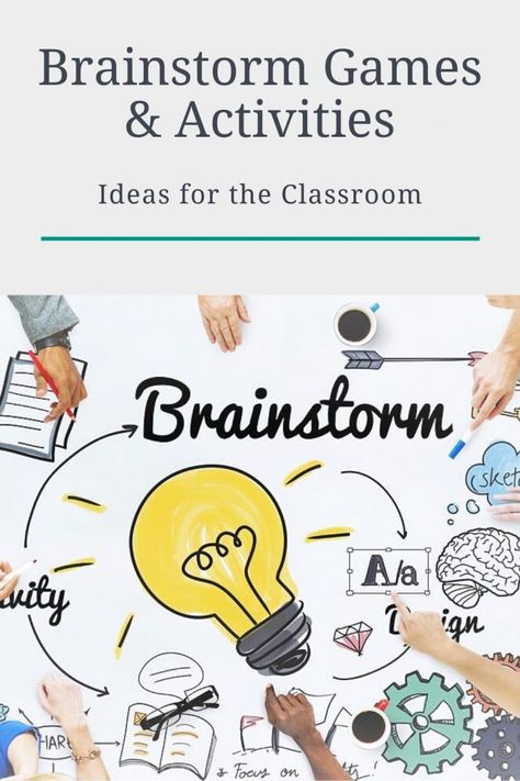 Find out the top picks for brainstorming games and activities, along with lesson plans and worksheets. These brain storm games are interactive, engaging and student centred and will have your students generating lots of new ideas related to a category or topic.     #brain #brainstorm #brainstorming #vocab #vocabulary #teaching #teacher #teachingenglish #englishteacher #english #englishclass #tefl #elt #efl #tesol #tesl #idea #ideas #creative #writing #speaking #eslwriting #eslspeaking Brainstorming Ideas Creative Writing, Speaking Lesson Plans, Creative Game Ideas, Motivation Activities For Students, Interactive Classroom Activities, Creative English Teaching Ideas, Brain Storming Ideas Creative, Motivational Activities For Students, Brain Storming Ideas