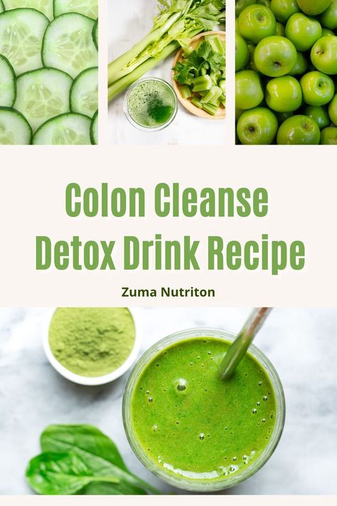 Healthy Green Juice, Green Juice Recipe, Recipe Smoothie, Colon Cleanse Recipe, Colon Cleansing, Colon Detox, Colon Health, Cleanse Detox, Natural Colon Cleanse