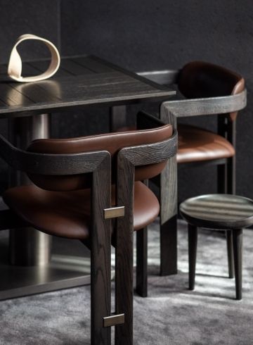 Ando Restaurant: Flavors of a Big industrial City – ADF Web Magazine – Architecture×Art×Design Information News Restaurant Chairs Design, Restaurant Designs, Industrial City, Furniture Design Chair, Industrial Dining, Dining Chair Design, Restaurant Chairs, Restaurant Furniture, Furniture Details