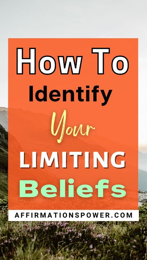 How to identify your limiting beliefs Identifying Limiting Beliefs, Limited Beliefs, Books To Read Nonfiction, Core Beliefs, Book List, Limiting Beliefs, Health Quotes, Life Purpose, Property Management