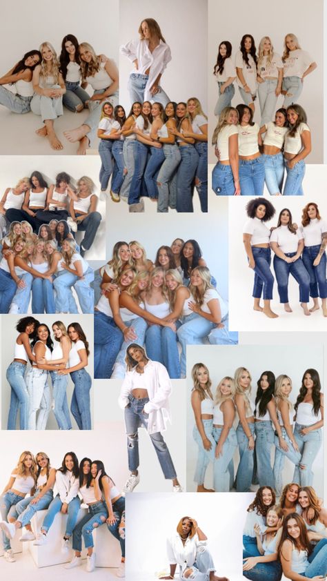 Exec Photoshoot, White Denim, Sorority, White