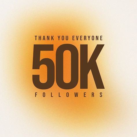 50 K Followers Instagram, Thank You Social Media Post, 50k Followers Instagram, 50k Followers, Followers Instagram, Thank You Quotes, Psd Template Free, Instagram Post Template, Post Templates