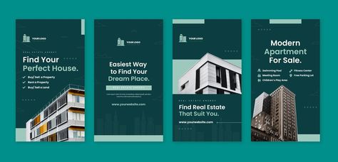 Free Vector | Real estate instagram stories template design Instagram Story Ideas For Real Estate, Real Estate Ads Design, Real Estate Graphic Design, Real Estate Stories, Real Estate Instagram Stories, Real Estate Story, Real Estate Post, Real Estate Social Media Post, Real Estate Banner