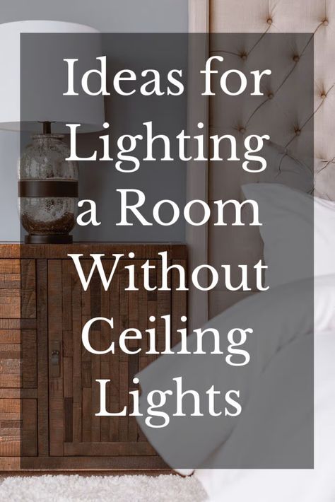 Light For Small Bedroom, Bedroom Lighting Small Room, Faux Ceiling Light, Wireless Living Room Lighting, House Lighting Ideas Interior Bedroom, Bedroom Lighting Apartment, Lighting For A Living Room, Unique Lighting Ideas Bedroom, Living Room Lighting No Ceiling Light