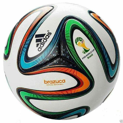 ADIDAS+BRAZUCA+SOCCER+BALL+FIFA+WORLD+CUP+2014+THERMAL+BOUNDED+SEAMLESS+TRAINING+FOOTBALL+SIZE+5 Worldcup Football, Fifa 2014 World Cup, Football Ball, Soccer Match, Soccer Gifts, Soccer Quotes, World Cup Final, Adidas Soccer, World Cup 2014