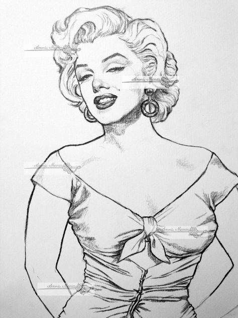 Marilyn Monroe Drawing, Marilyn Monroe Tattoo, Marilyn Monroe Artwork, Arte Pin Up, Marilyn Monroe Portrait, Marilyn Monroe Art, Art Drawings Sketches Pencil, Pencil Art Drawings, Art Drawings Sketches Simple