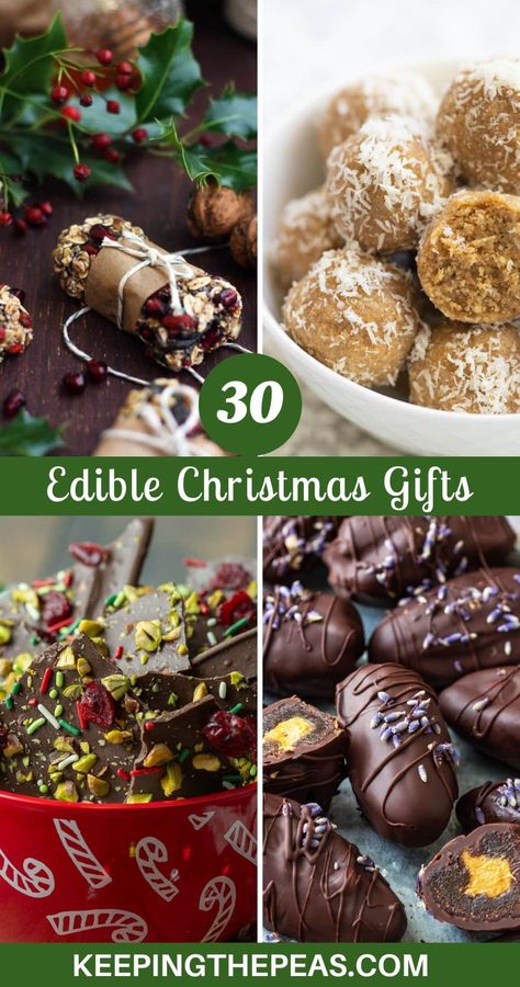 These 30 Edible Christmas Gifts to make in advance are easy to make and super delicious for all the friends and family on your holiday list! Xmas Edible Gift Ideas, Baked Good Christmas Gifts Packaging Ideas, Best Homemade Food Christmas Gifts, Handmade Christmas Food Gifts, Easy Christmas Baking Gifts, Christmas Gift Edible, Easy Desserts To Give As Gifts, Homemade Edible Gifts For Christmas, Baked Treats For Christmas Gifts