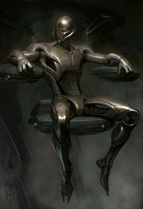 Ultron Ultron Marvel, Marvel Concept Art, Best Avenger, Avengers Age Of Ultron, Marvel Characters Art, Arte Robot, Marvel Villains, Avengers Age, Age Of Ultron