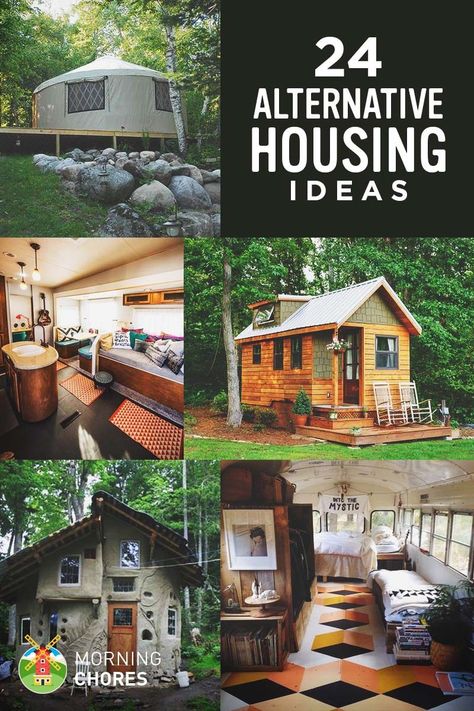 24 Cheap Alternative Housing Ideas #cheaphomedecor Alternative Housing Ideas, Cheap Houses To Build, Boho Apartment, Alternative Housing, Cheap Living, Diy Tiny House, Housing Ideas, Cheap Apartment, Cheap Houses