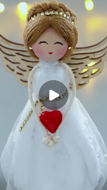 Peg Doll Christmas Angels, Christmas Angels To Make Diy, Christmas Angel Dolls Handmade, Christmas Macrame Angel, Christmas Fairies To Make, Wooden Spoon Angels, How To Make Angels For Christmas, Making Angel Ornaments, Angels To Make For Christmas