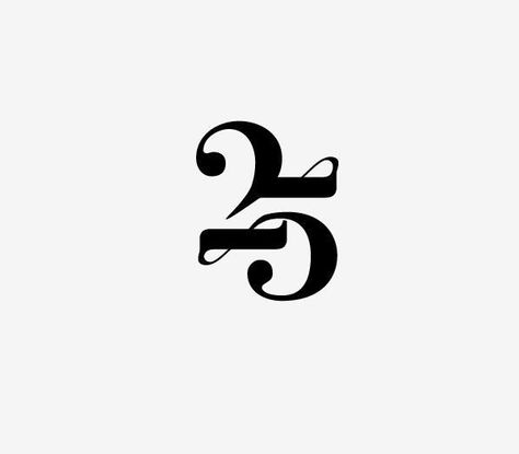 Best 25+ Number typography ideas on Pinterest 20 Number Design, Anniversary Graphic Design, 25 Years Anniversary, Wm Logo, Anniversary Logos, 25 Logo, Birthday 25, 25 Number, Numbers Typography