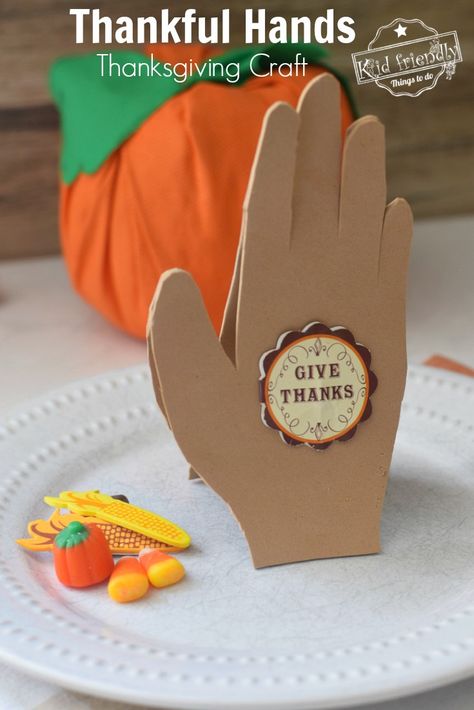 Giving Thanks Praying Hands Prayer Craft For Thanksgiving - A sweet hand print craft and table decoration for kids to make. www.kidfriendlythingstodo.com #Thanksgiving #hands #prayer #craft #table #decoration #kids #sundayschool #church #religious Sunday School Thanksgiving Crafts, Thanksgiving Crafts For Church, Christian Thanksgiving Crafts, Craft For Thanksgiving, Thankful Crafts, Hands Craft, Prayer Crafts, Christian Thanksgiving, Thanksgiving Crafts Preschool