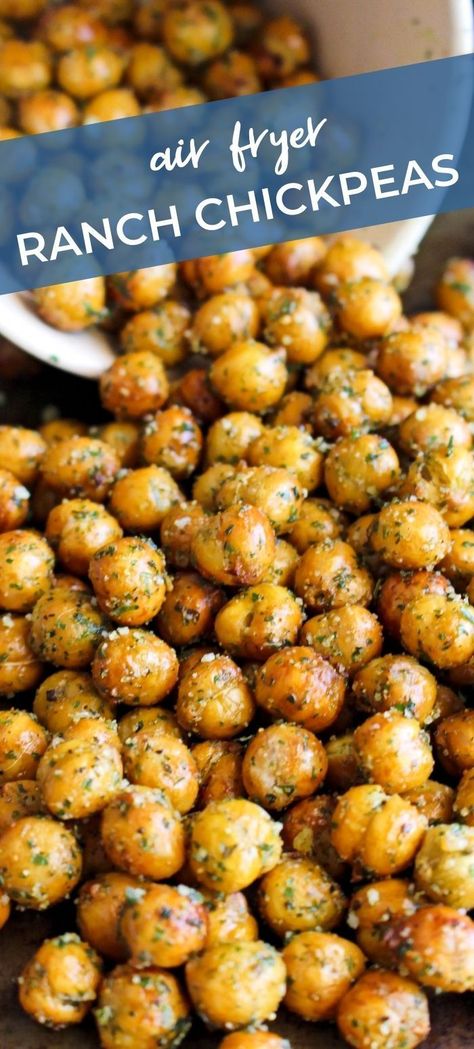 Chickpea Fries Air Fryer, Air Fried Chickpeas Recipe, Chick Pea Air Fry Recipes, Baked Chic Peas Healthy Snacks, Chickpea Air Fryer Recipe, Chickpeas Snack Airfryer, Garbonzo Beans Air Fryer, Garbanzo Bean Air Fryer, Air Fry Chick Pea Recipes