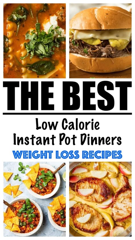 Low Calorie Instant Pot Dinners for Weight Loss Low Calorie Pressure Cooker Meals, Low Calorie Chicken Instant Pot Recipes, Low Calorie Instapot Recipes, Low Calorie Instant Pot Meals, Low Cal Instant Pot Recipes, Instant Pot Recipes For Diabetics, Instant Pot Low Calorie Recipes, Instant Pot Recipes Low Calorie, Low Fat Instant Pot Recipes