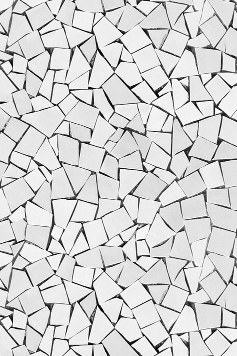 Shattered white mosaic wall – Free Seamless Textures Mosaic Texture Seamless, White Mosaic Texture, Wall Tiles Texture, Mosaic Tiles Texture, Mosaic Tiles Art, Broken Tile Mosaic, Wall Texture Seamless, Voronoi Diagram, Seamless Tiles