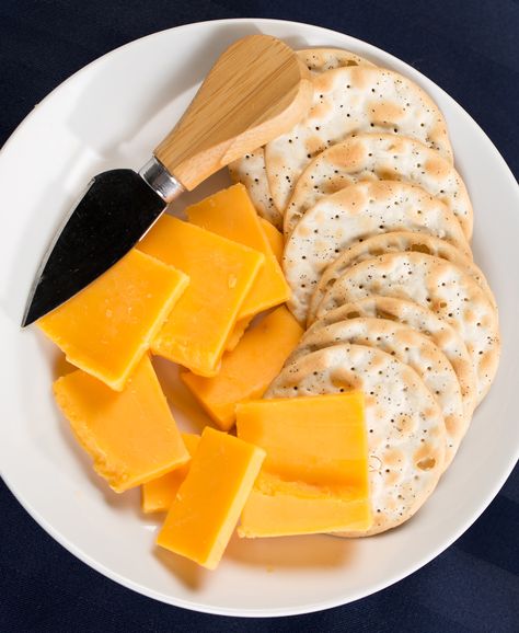 Or just skip the cracker all together. #snack Crackers Aesthetic, Snacks Crackers, Crackers And Cheese, Healthy Crackers, Food Platter, Cheese And Crackers, Cheese Snacks, Cracker Snacks, Cheese Crackers