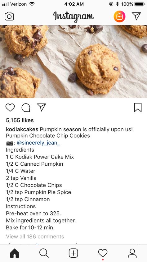 Kodiak Pumpkin, Pancake Cookies, Lactose Free Desserts, Kodiak Cakes Recipe, Healthy Protein Desserts, Protein Chocolate Chip Cookies, Pumpkin Cookies Healthy, Pumpkin Cookie Recipe, Pumpkin Chocolate Chip Muffins