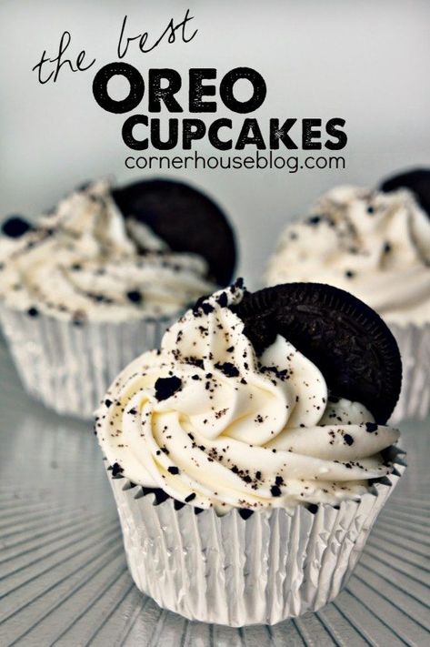 Oreo Dessert Recipes Easy, Oreo Cupcake Recipe, Oreo Dessert Easy, Oreo Dessert Recipes, Dessert Oreo, Oreo Cupcakes, Oreo Recipes, Oreo Dessert, Yummy Cupcakes