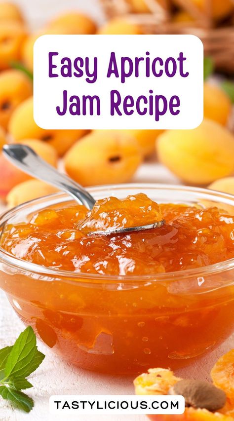 easy apricot jam recipe | apricot jam recipe without pectin | Quick Apricot Jam Recipe | How to make Apricot Jam without Pectin | homemade apricot jam | fall recipes dinner | healthy lunch ideas | dinner ideas | breakfast ideas | easy healthy dinner recipes Tinned Apricot Recipes, Homemade Apricot Jam, Recipes Using Apricots, Recipes Using Frozen Apricots, Apricot Compote Recipe, Easy Apricot Recipes, What To Make With Apricots, Apricot Jam With Pectin, Apricot Recipes Jam