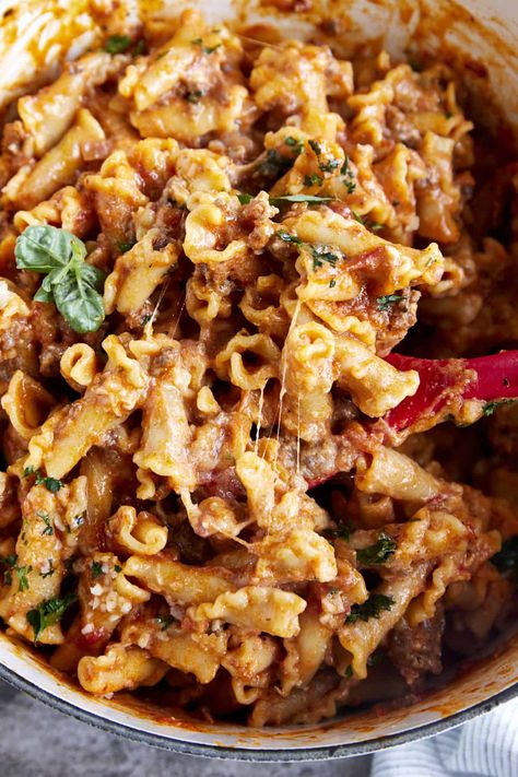 One Pot Lasagna Pasta Recipe Few Ingredients Dinner Recipes, Food Dolls One Pot Lasagna, Lasagna Noodle Pasta, Valerie Bertinelli One Pot Lasagna, One Pot Pasta Dinner, Family Favorite Meals Dinners, Ground Pork Lasagna Recipe, Lasagne Noodles Recipe, Food Dolls Pasta Recipes