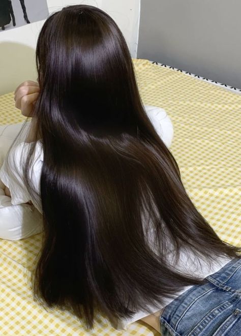 Long Shiny Hair, Long Brown Hair, Dark Brown Hair, Silky Hair, Dream Hair, Shiny Hair, Kate Moss, Aesthetic Hair, Hair Mask