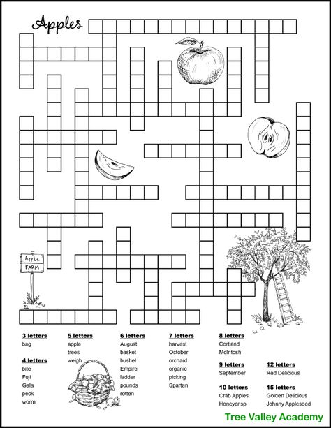 Fill In Puzzles Free Printable, Ladybird Activities, Fall Crossword, Kids Crossword Puzzles, Free Printable Crossword Puzzles, Fill In Puzzles, Word Puzzles For Kids, Puzzles Printable, 6th Grade Worksheets