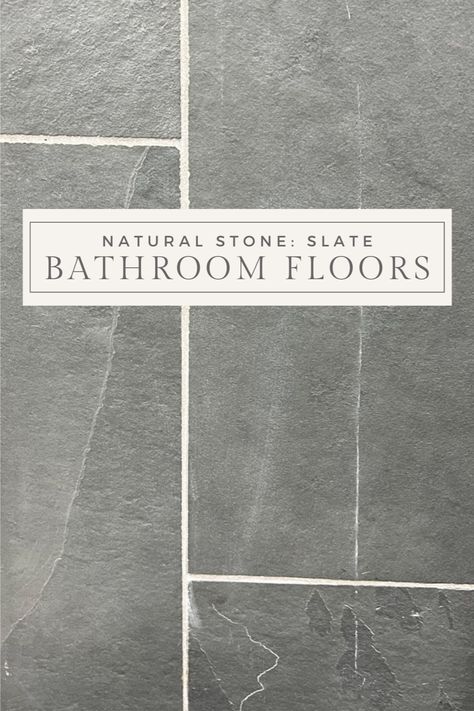 slate tiles for the bathroom Bathroom Floor Tile Non Slip, Bathroom Large Floor Tile, Bathroom Ideas Flooring, Slate Bathroom Floor Ideas, Slate Floor Bathroom Ideas, Tile Flooring For Bathroom, Tile Flooring In Bathroom, Bathroom Dark Floors Light Walls, Gray Stone Tile Bathroom