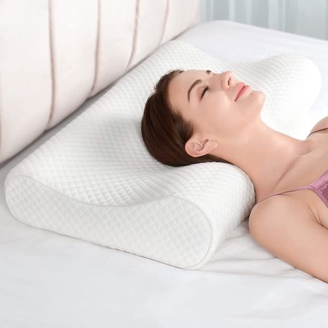 Neck Pain Pillow, Pillow For Neck, Cervical Pillow, Contour Pillow, Neck Support Pillow, Orthopedic Pillow, Memory Foam Pillows, Stomach Sleeper, Cervical Pillows