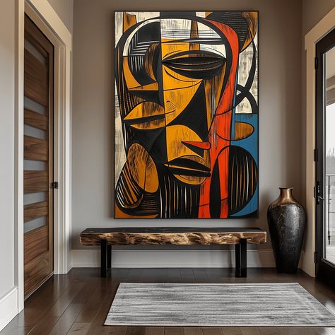 Abstract African Art, African Abstract Art, African Home, Afrikaanse Kunst, African Home Decor, Poster Abstract, African Decor, Masks Art, African Culture