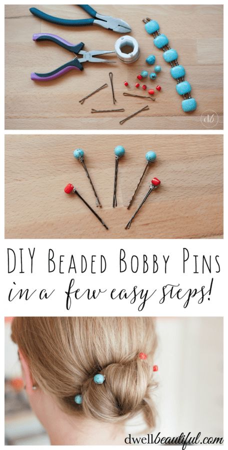 Bobby Pins Diy, Hair For Special Occasions, Beaded Bobby Pins, Hair Pins Diy, Hair Diy, Pretty Pins, Hair Beads, Dressing Up, Diy Hair Accessories