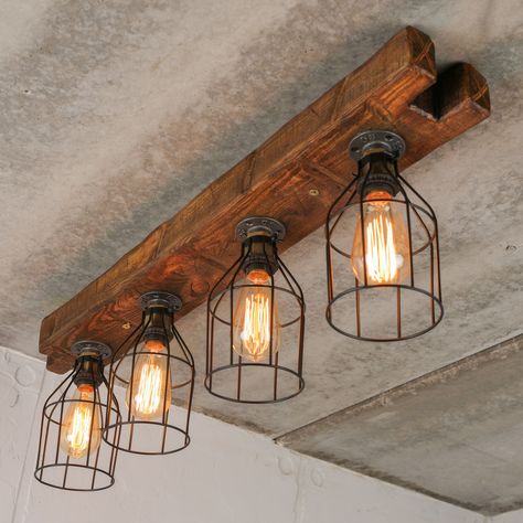 Lighting Over Butcher Block Island, Farmhouse Track Lighting Kitchens, Kitchen Lighting For Low Ceilings, Cabin Kitchen Lighting, Island Light Fixtures Farmhouse, Rustic Kitchen Lights, Camp Lighting Ideas, Rustic Farmhouse Kitchen Lighting, Kitchen Bar Lighting Ideas