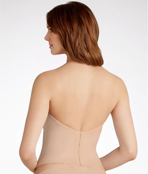 Va Bien Low Back Strapless Bustier & Reviews | Bare Necessities (Style 1508) Low Back Corset, Low Back Dresses, Strapless Bustier, Bare Necessities, The Low, Bra Women, Low Back, Dress Backs, Shapewear