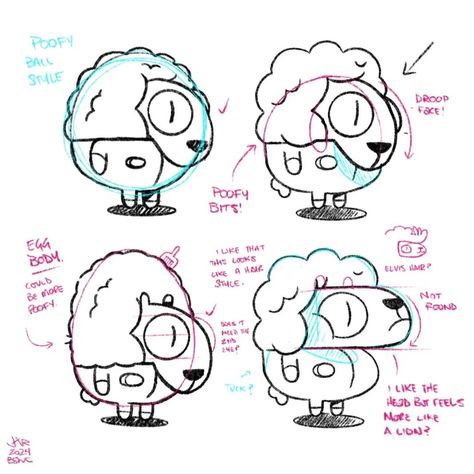 New character designs. Floofy sheep fwend. :) How To Draw Cute Characters, Llama Character Design, Ink Character Design, Sheep Cartoon Drawing, Hedgehog Character Design, Cloud Character Design, Sheep Character Design, Lamb Character, Simple Character Design