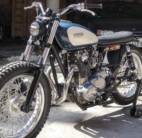 Yamaha Xs650 Scrambler, Old Motorcycles Vintage, Sr400 Scrambler, Xs650 Scrambler, Yamaha 650, Brat Motorcycle, Yamaha Xs650, Cafe Racer Moto, Honda Scrambler