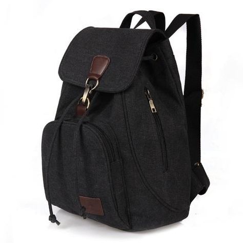 Female Women Canvas Backpack Preppy Style School Lady Girl Student Laptop School Bag Mochila Bolsas School Bags for Teenage Girl Outfit Accessories From Touchy Style | Black, Blue, Cool Backpack, For Girl, For School, For Women's, Laptop Backpack, Outfit Accessories, Vintage. | Free International Shipping. Cotton Travel Bag, Canvas Backpack Women, School Rucksack, Vintage College, Anti Theft Backpack, Multipurpose Bag, College Backpack, School Backpack, Vintage Canvas