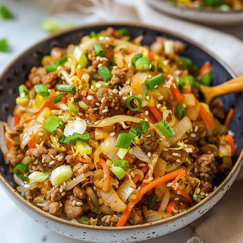 Paleo Stir Fry Sauce, Beef And Cabbage Stir Fry, Paleo Stir Fry, Ground Beef Cabbage, Ground Beef Stir Fry, Rice Cauliflower, Ground Beef And Cabbage, Ground Beef Rice, Beef Stir Fry Recipes