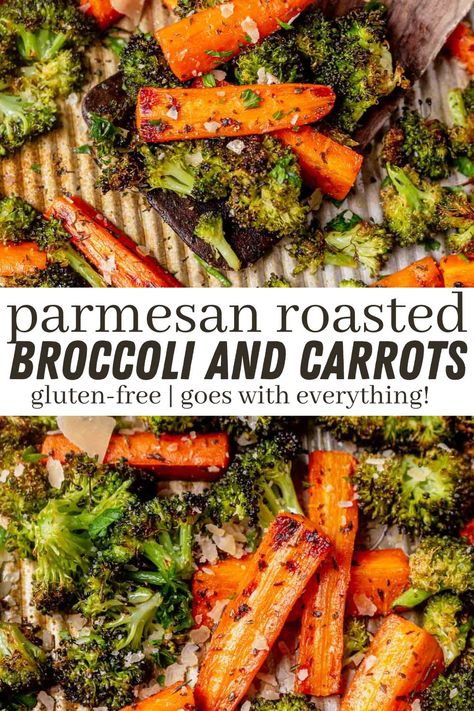 Roasted Broccoli And Carrots, Broccoli And Carrots, Carrots Side Dish, Roasted Vegetable Recipes, Vegetable Side Dishes Recipes, Side Dishes Recipes, Carrot Recipes, Roasted Broccoli, Veggie Side Dishes