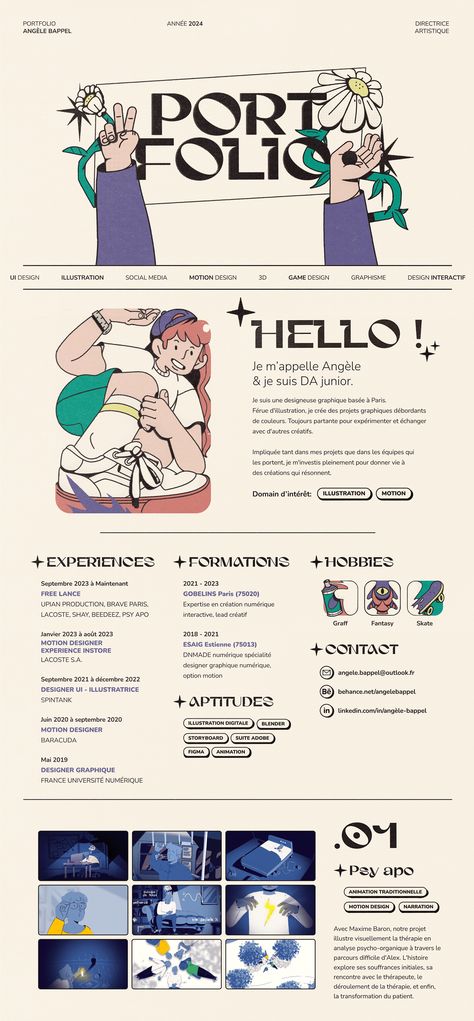 Cv Website, Ux Design Portfolio, Cv Inspiration, Graphic Design Cv, Graphic Design Portfolio Layout, Web Portfolio, 포트폴리오 레이아웃, Portfolio Examples, Portfolio Template Design