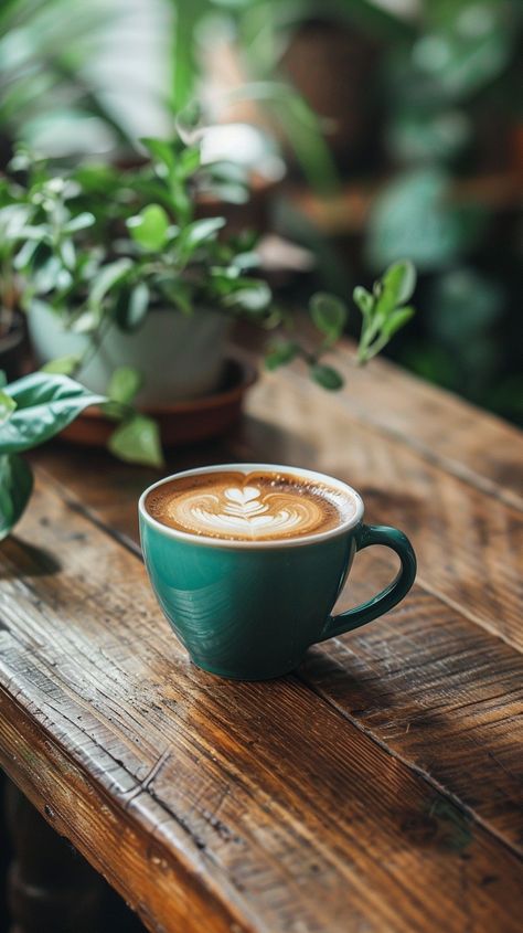 Coffee Cup on Table Coffee Plant Photography, Coffee And Plants Aesthetic, Coffee Photography Instagram, Coffee Photography Aesthetic, Environmental Magazine, Cup On Table, Morning Coffee Photography, Morning Coffee Cups, Cafe Photos